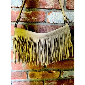 Fringed hippie purse- rarely used- fully lined